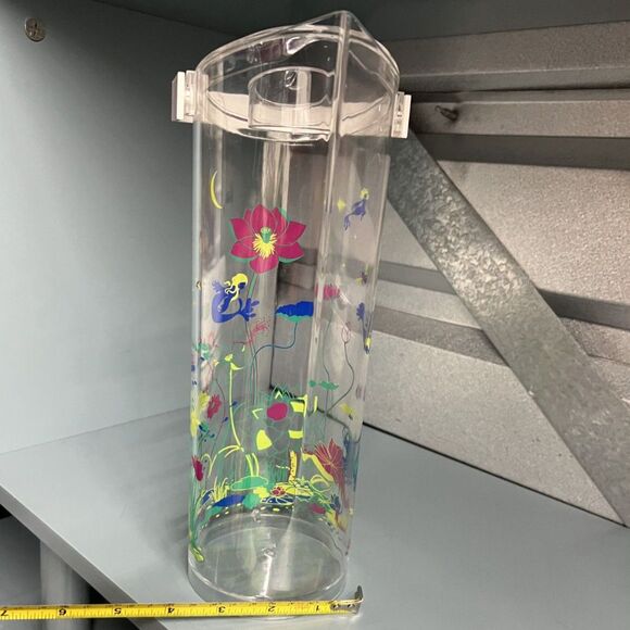 Chiho Aoshima Absolut Vodka Drink Pitcher Limited Edition Floral Mermaid w/ Lid - Picture 7 of 7